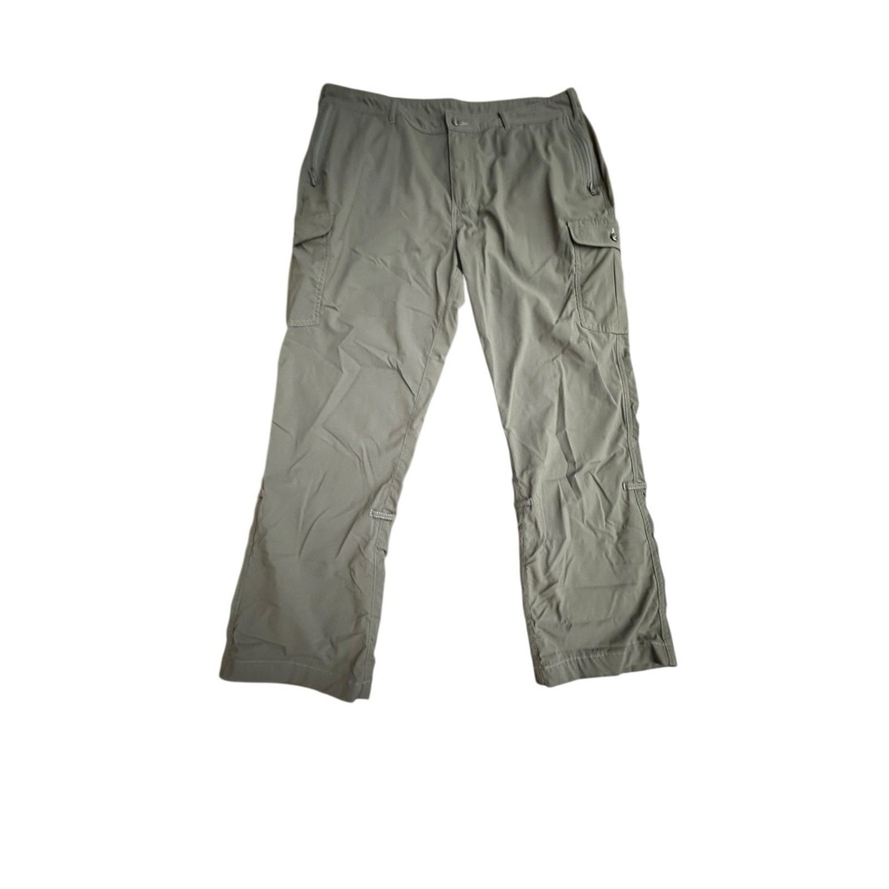 Clothing Arts‎ P Cubed Pants Womens 16 P Olive Cargo Pick-Pocket Proof #G8-7